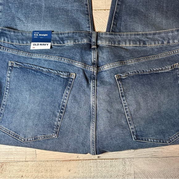 Old Navy Jeans Button-Fly High-Waisted O.G. Straight Cut-Off Size 26 - Picture 13 of 16